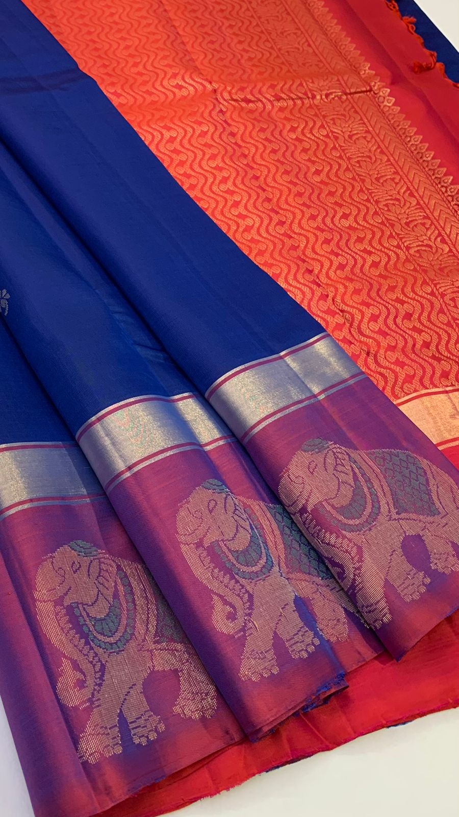 Pure Kanchi Handloom Soft  Double Warp Silk Sarees